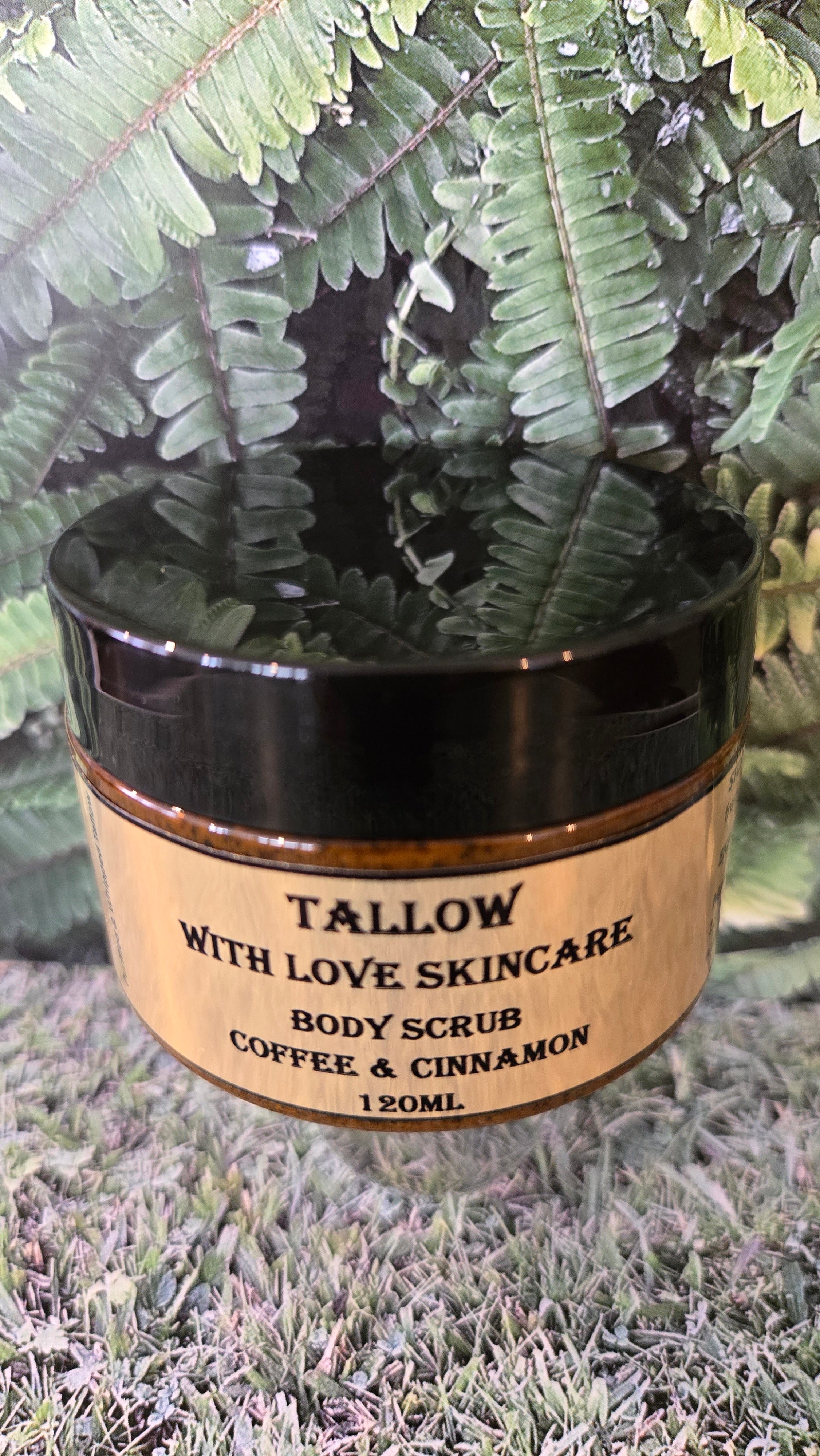 Tallow Body Scrub With Coffee And Cinnamon