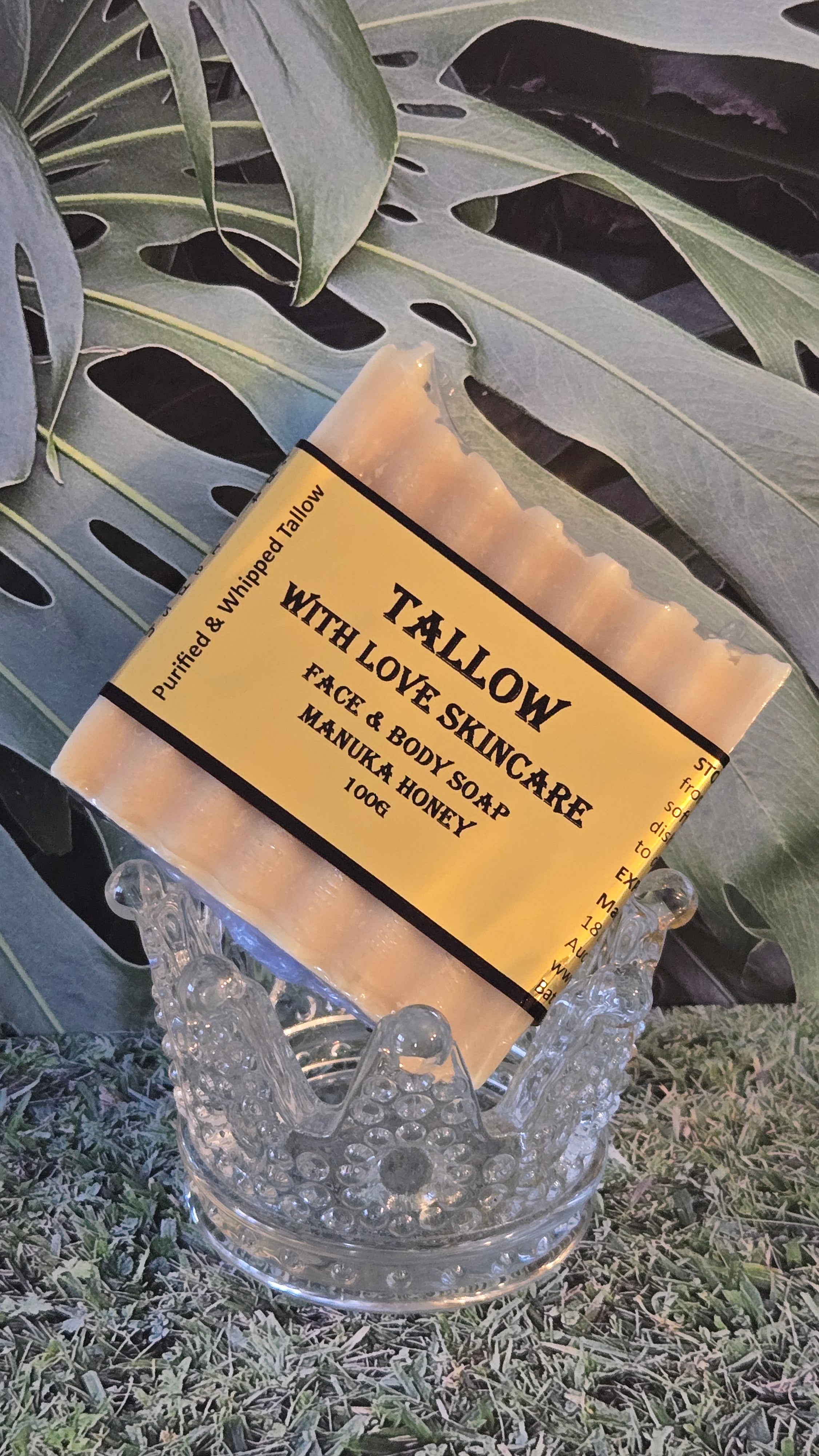 Tallow Face And Body Soap With Manuka Honey