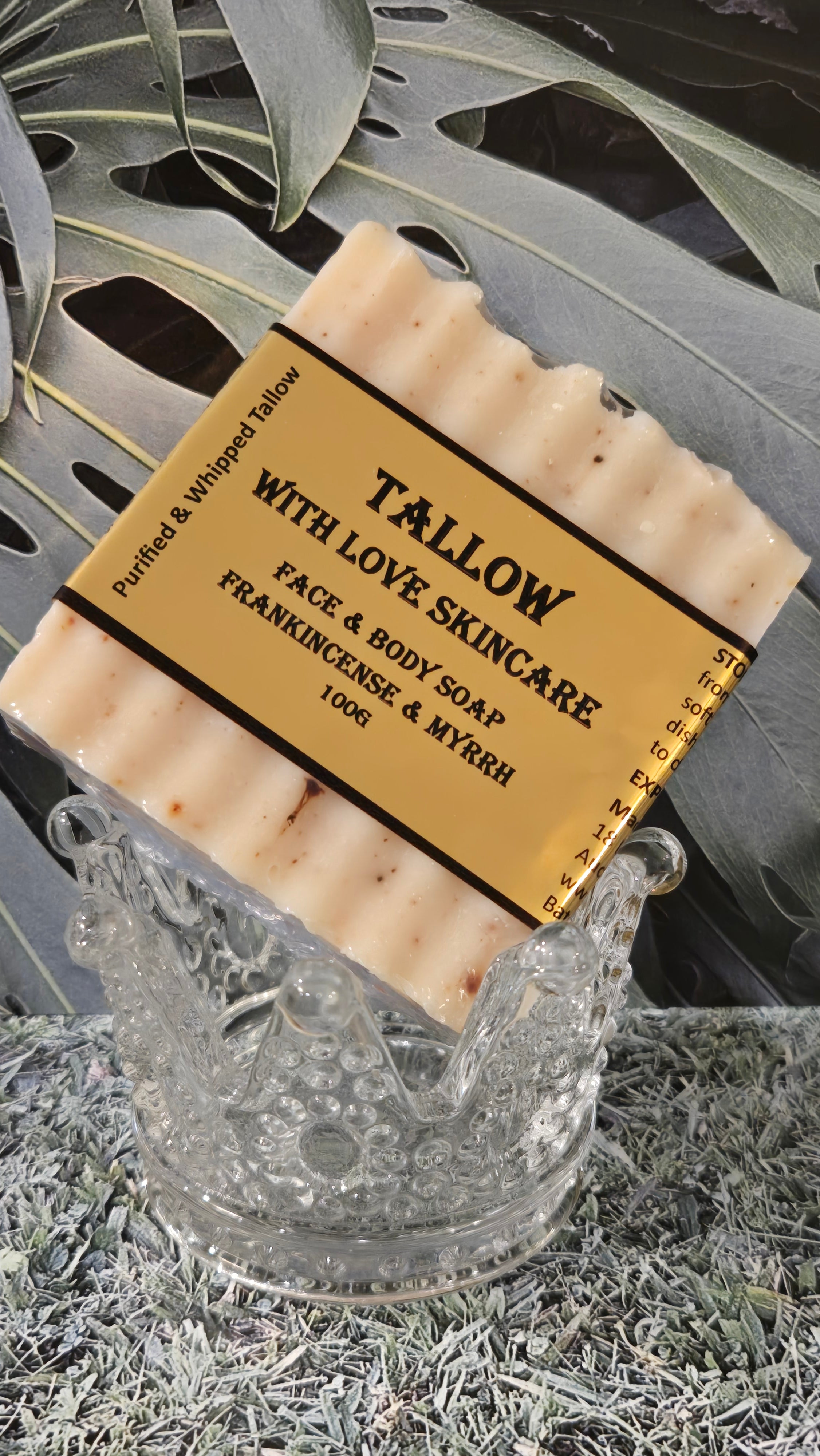 Tallow Face And Body Soap With Frankincense And Myrrh